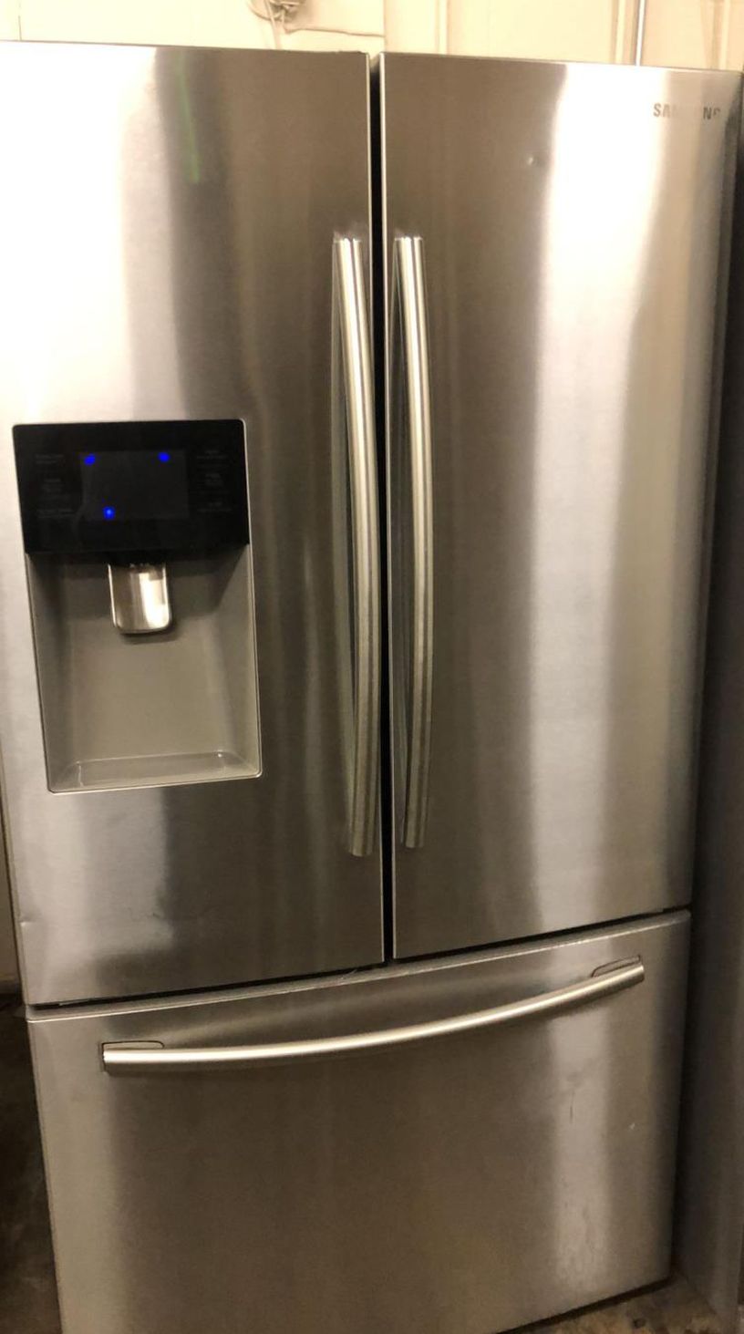 Samsung 3-Door Stainless Steel Fridge With Water and Ice Maker