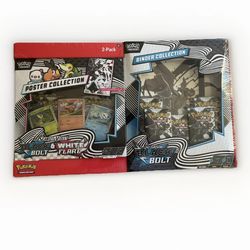 Factory Sealed Black Bolt Poster + Binder Collection with Booster Packs