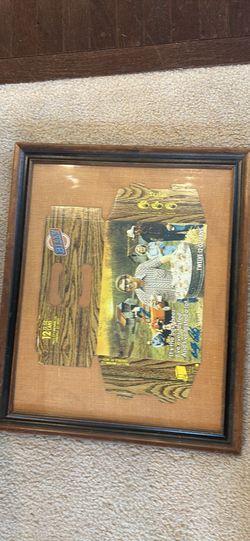 Framed Picture Of a Billy B e e r Carton Signed By Allie Smith