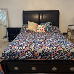 Bed Frame , Night Stand And Dresser Set