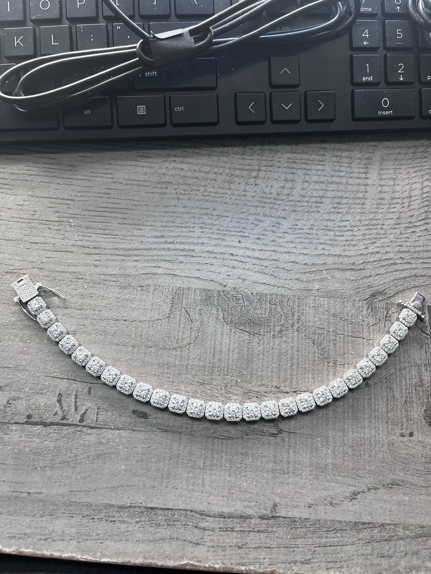 Moissanite Tennis Bracelet 8mm 9inch VVS D Clarity