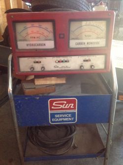 Antique Sun emission tester