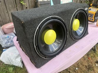 Two - 15” Madison “Barbarian” 1200watt Subs & Subzero Box