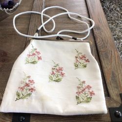 Vintage Needlepoint Silk Shoulder/Crossbody Handbag