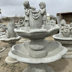 New Water Fountain Made Out Of Cement Perfect Gift 
