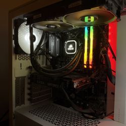 High-End Gaming PC – RTX 3070, Corsair Liquid Cooling, RGB Build