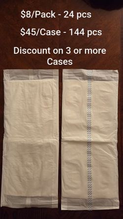 Covidien Garment Liner Diaper Inserts Pads 144 pices a Case
