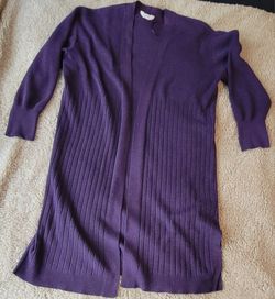 Terra & Sky Deep Purple Women's Cardigan