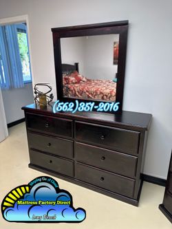 6 drawer And Mirror Strong Pinewood 🚚