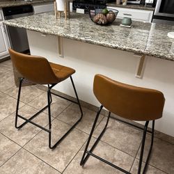 2 New Stools Brown