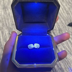ICED OUT Moissanite Earrings – GRA Certified