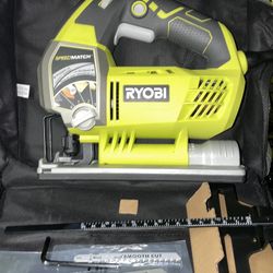  Ryobi 6.1 Amp Corded Variable Speed Orbital Jig Saw with SPEEDMATCH Technology