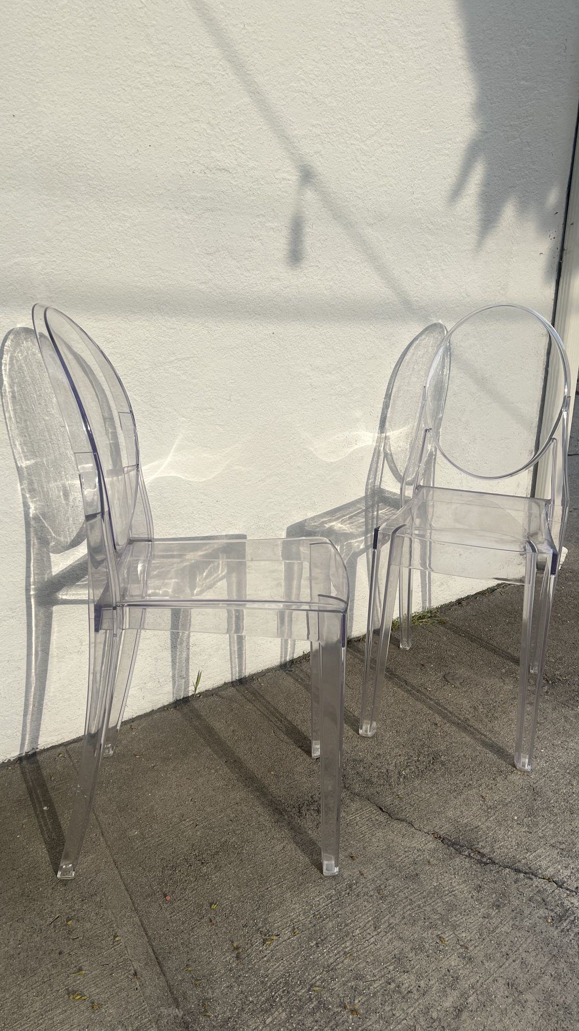 Pair Ghost Chairs