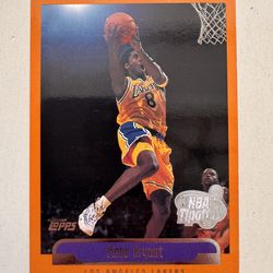 1999 Topps Kobe Bryant NBA Tipoff Orange #125 LA Lakers