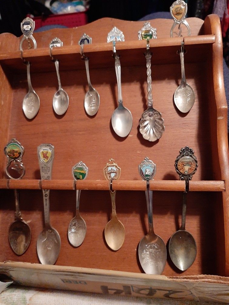 Spoon Collection And Rack