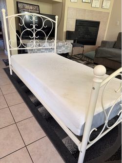 Twin bed and frame