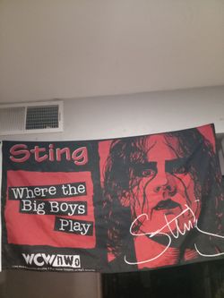Wwe wcw nwo sting wall flag 1998