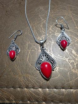 Italian red coral set