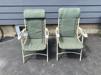 Folding camping chairs ($25 Each/ $40 For Both)