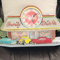 Coca-Cola Family Drive-Inn Wall Clock