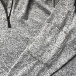 white/tan quarter zip - medium 