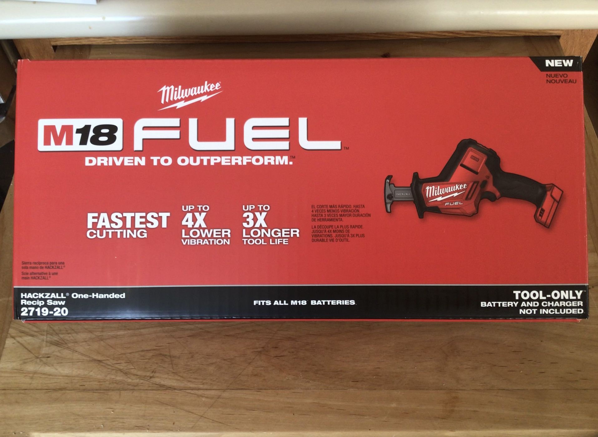 Milwaukee M18 FUEL Lithium-Ion Brushless Cordless HACKZALL Reciprocating Saw. Brand NEW. Tool Only. NUEVO.