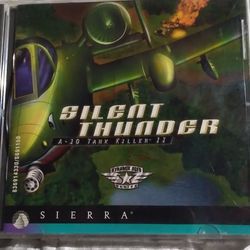 SILENT THUNDER A-10 TANK KILLER  WARTHOG WIN95 RETRO PC GAMING SIERRA 1996
