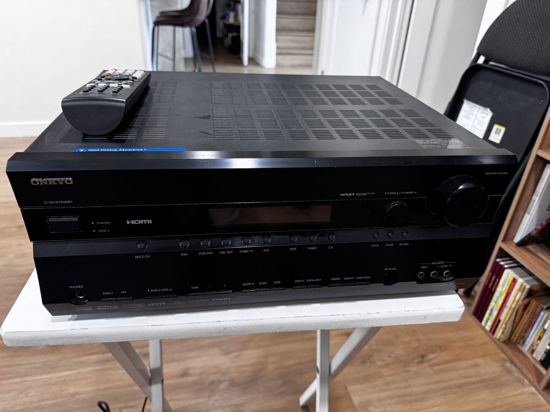 Onkyo TX-SR606 7.1-Channel Home Theater Receiver – With Remote