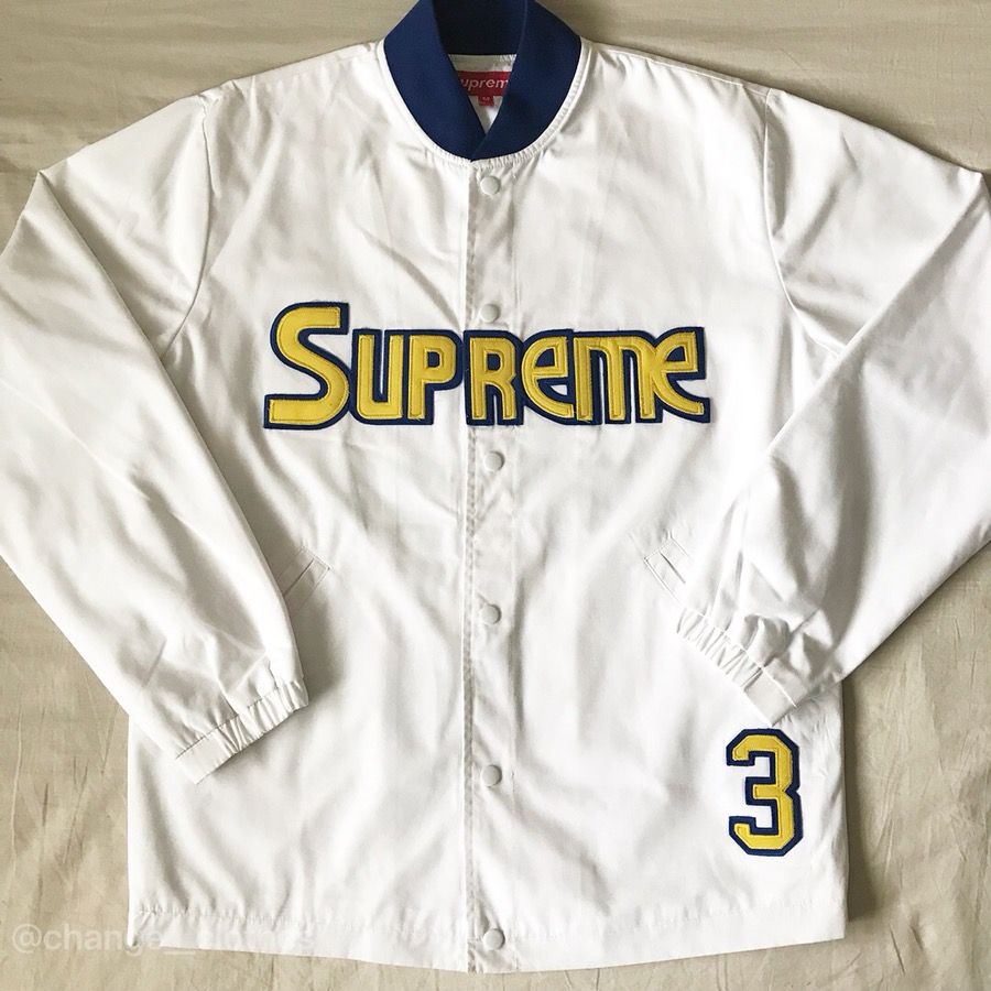 Supreme Nuggets NBA Warm Up Jacket 2003 Vintage White Medium