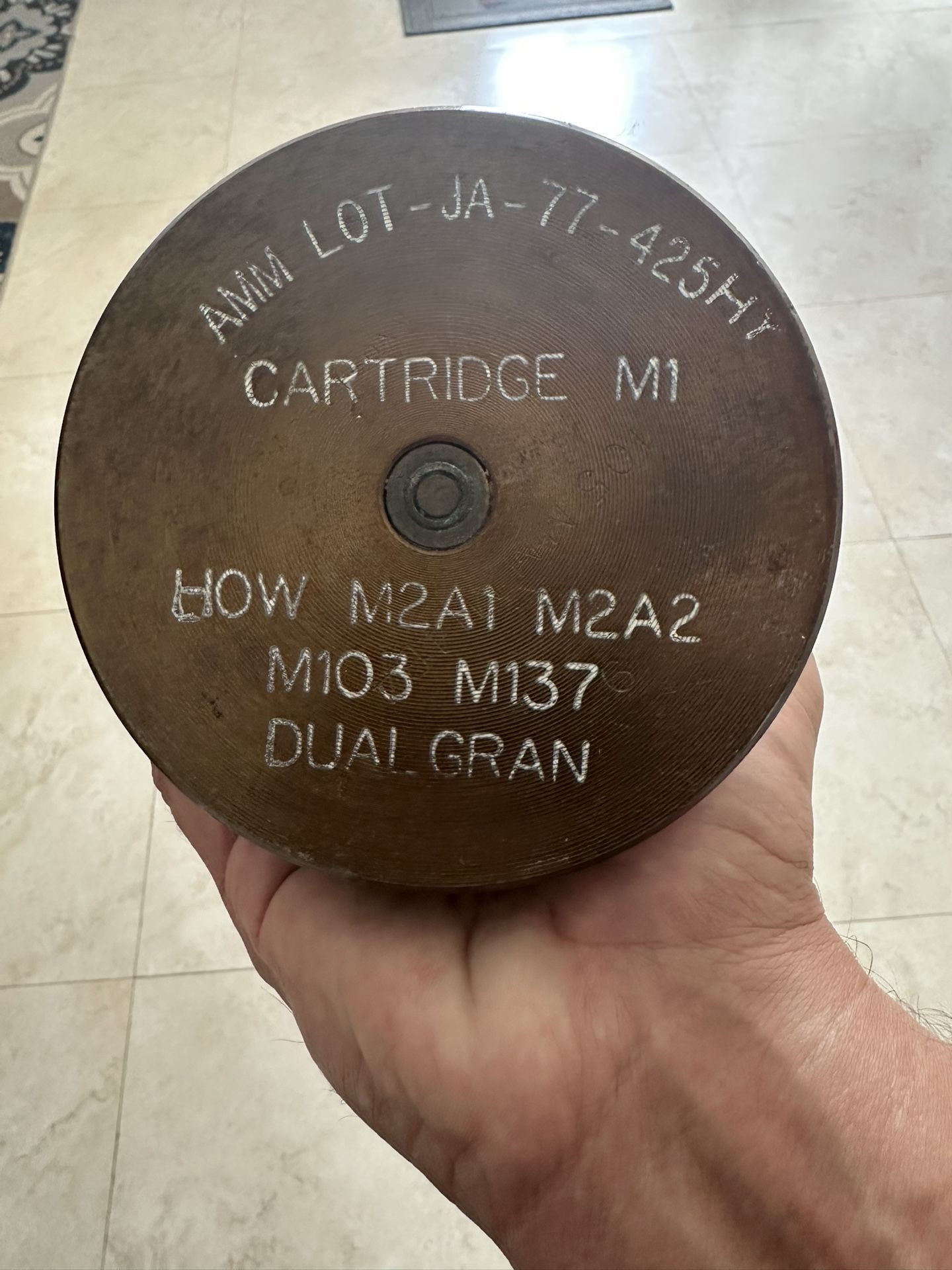 105 Howitzer Brass Casing (empty Casing)