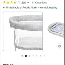 Graco Foldable Travel Bassinet  - Like New