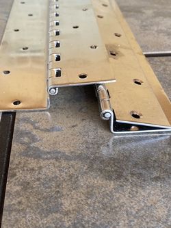 Marine Stainless Steel 12”x4” Piano Hinge