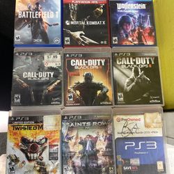 Lot of 9 Sony PlayStation PS3 & PS4 Games