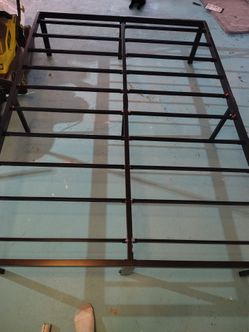 Full size, black metal bedframe