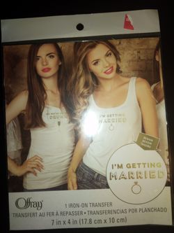 I'm getting married iron on