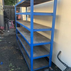 Steel shelves