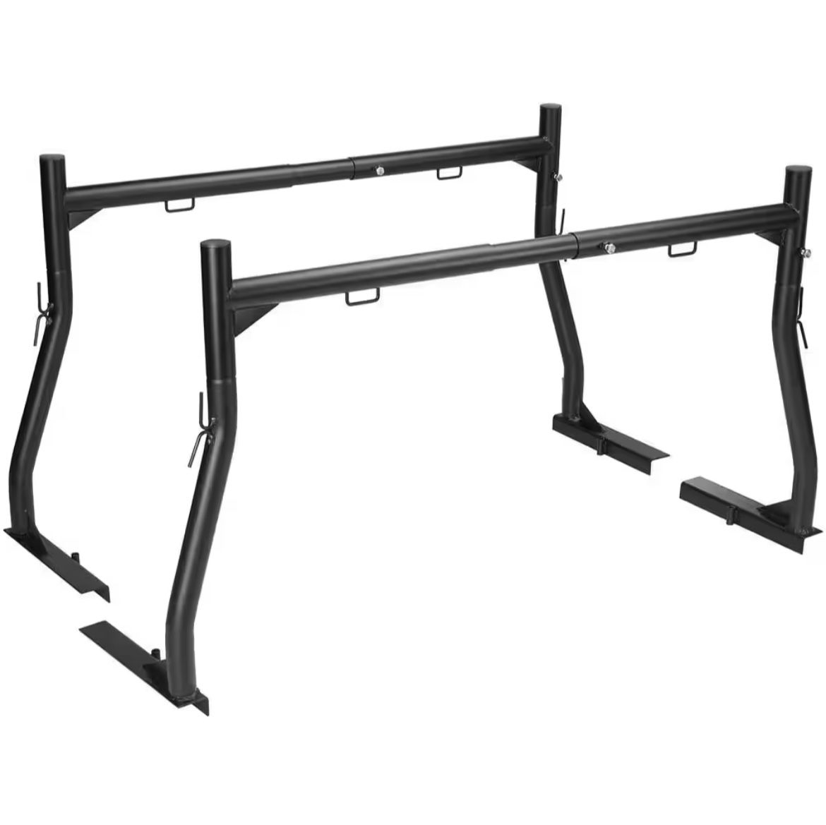 Truck Rack 46 in. to 71 in. Extendable Truck Ladder Rack 800 lbs. Capacity Steel Ladder Rack for Kayak Surfboard Lumber