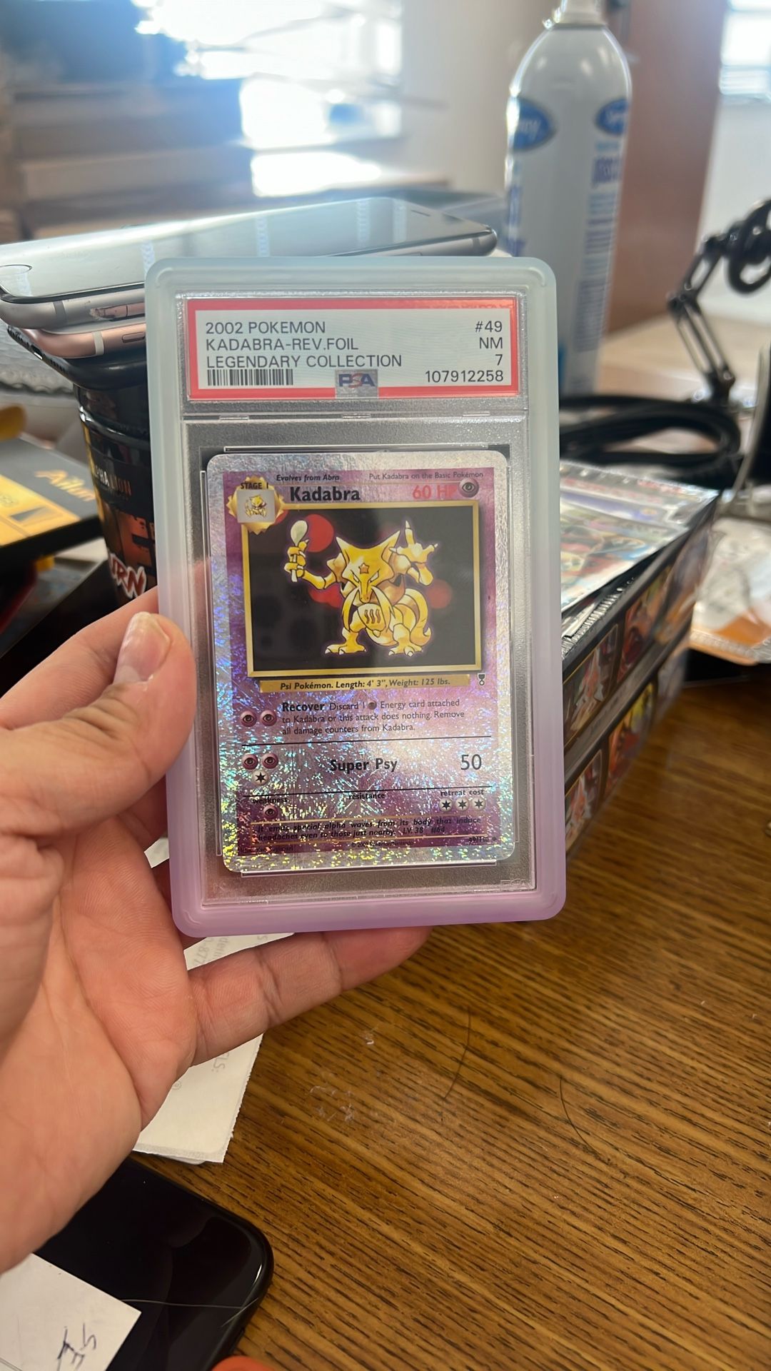 2002 Kadabra Legendary Collection Psa 7