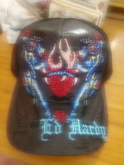New Ed Hardy Hat With Ed Hardy Lg tote bag both for $40