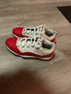 Men’s Red and white Jordan 11s