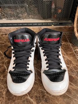 itle: Authentic Nike Jordan Access High Tops – Men’s Size 8 – White/Black/Red
