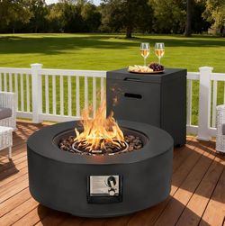 30” outdoor propane fire pit