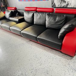 Black And Red Luxery Couch 