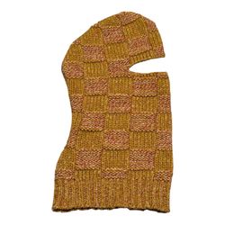 MARNI Wool Patch Knit Brown Slim Balaclava Designer Made in Italy MSRP $550 RARE