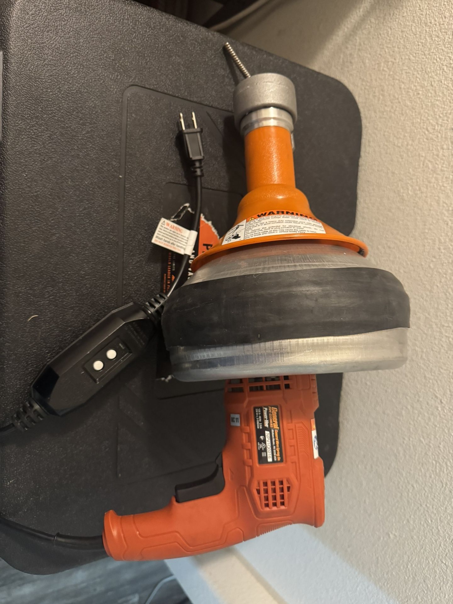 General Power-Vee Hand Held Drain Cleaner /Drill Snake With Cable