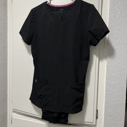 Heartsoul Black Scrubs