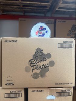 9in Foam Plates 48/25ct