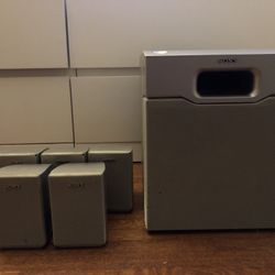 Sony SA-WMSP1 Active Subwoofer & Surround Sound Satellite Speaker System SS-MSP1