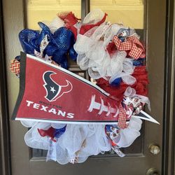 Houston Texans Door Wreath