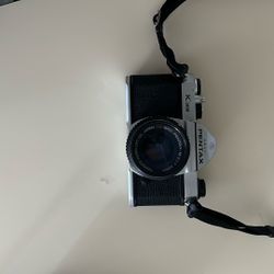 Pentax K1000 With Leather Case Plus Flash